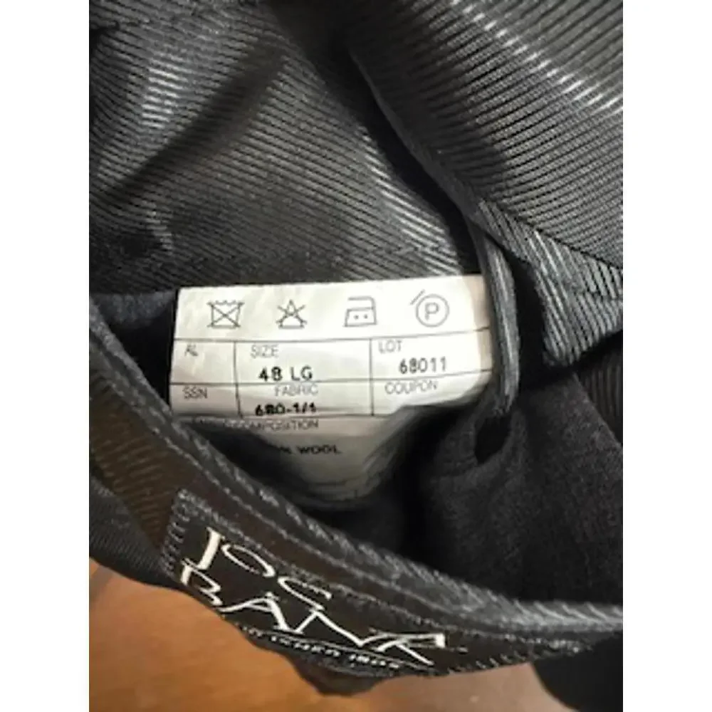 Jos A Bank Blazer 48 Large Black‎ Classic Wool Tailored Men's Excellent